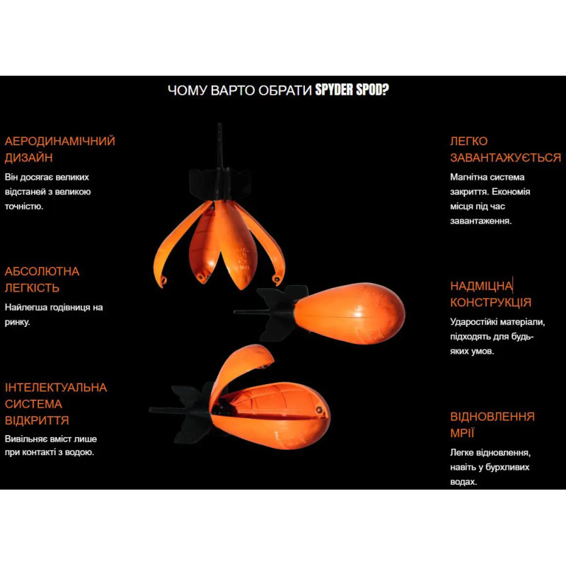Ракета Spyder Spod Medium Night Glow