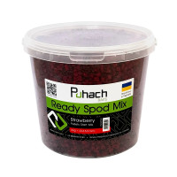 Спод мікс Puhach Baits Ready Spod Mix – Strawberry Pellets Big Mix (8/10/14 mm) 4 kg