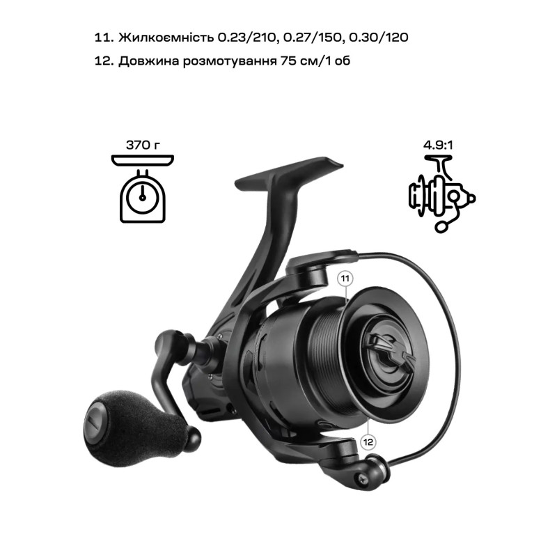 Котушка Brain Scout SE-S 5000S 8+1BB Silver