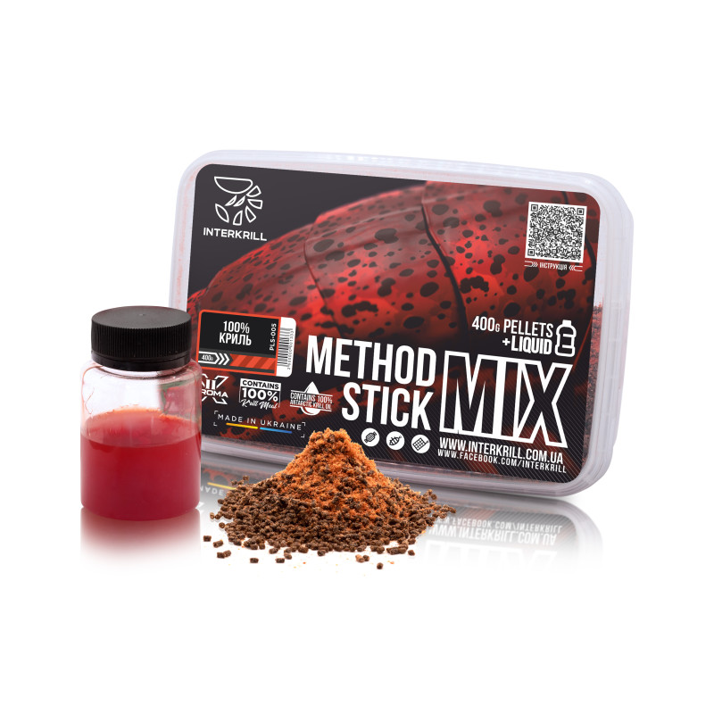 Пелетс INTERKRILL Method Stick Mix 100% Криль 400г