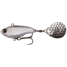 Тейл-спінер Savage Gear Fat Tail Spin 55mm 9g White Silver 