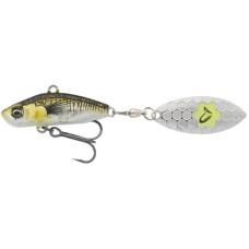Тейл-спінер Savage Gear 3D Sticklebait Tailspin 65mm 9g Green Silver Ayu