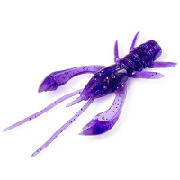 Силикон FishUp Real Craw 1.5" #060 Dark Violet/Peacock & Silver