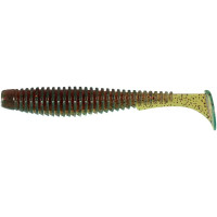 Силікон Fishup U-Shad 3.5" #019 Motor Oil/Red
