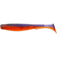 Силикон Fishup U-Shad 4" #207 Dark Violet/Orange
