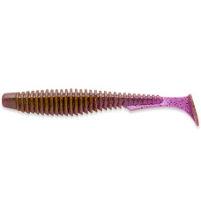 Силікон Fishup U-Shad 2.5" #016 Lox/Green & Black