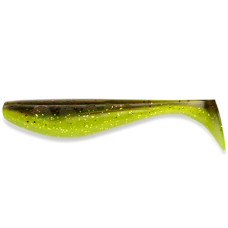 Силікон Fishup Wizzle Shad 5" #203 Green Pumpkin/Flo Chartreuse