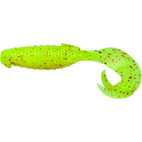 Силикон Keitech Flapper Grub 4" PAL#01 Chartreuse Red Flk (7шт/уп)